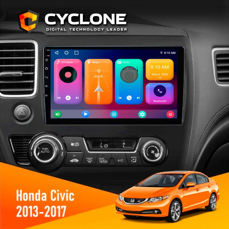 Штатна магнітола Honda Civic 2013-2017 Cyclone C10-001 2x32 CPL