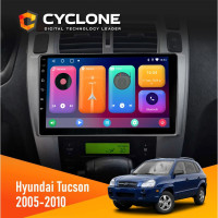Штатна магнітола Hyundai Tucson 2005-2010 Black Cyclone C10-001 2x32 CPL
