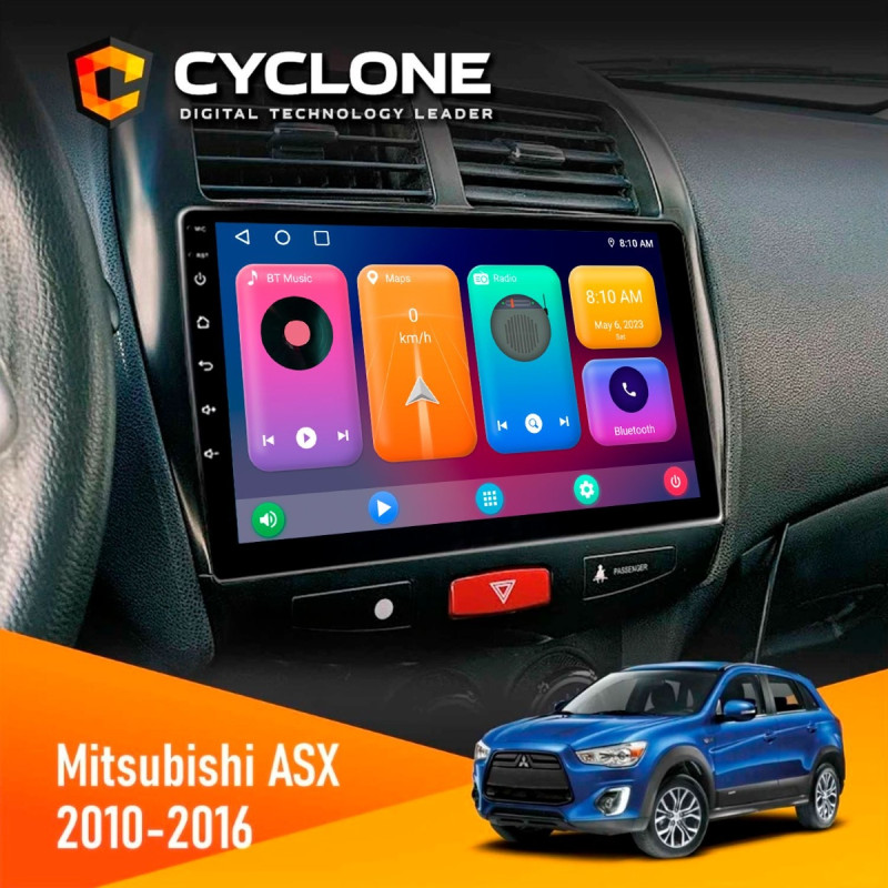 Штатна магнітола Mitsubishi ASX 2010-2016 Cyclone C10-001 2x32 CPL