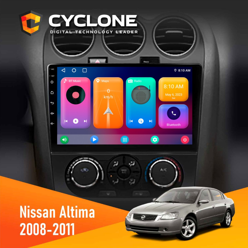 Штатна магнітола Nissan Altima 2008-2011 Cyclone C10-001 2x32 CPL