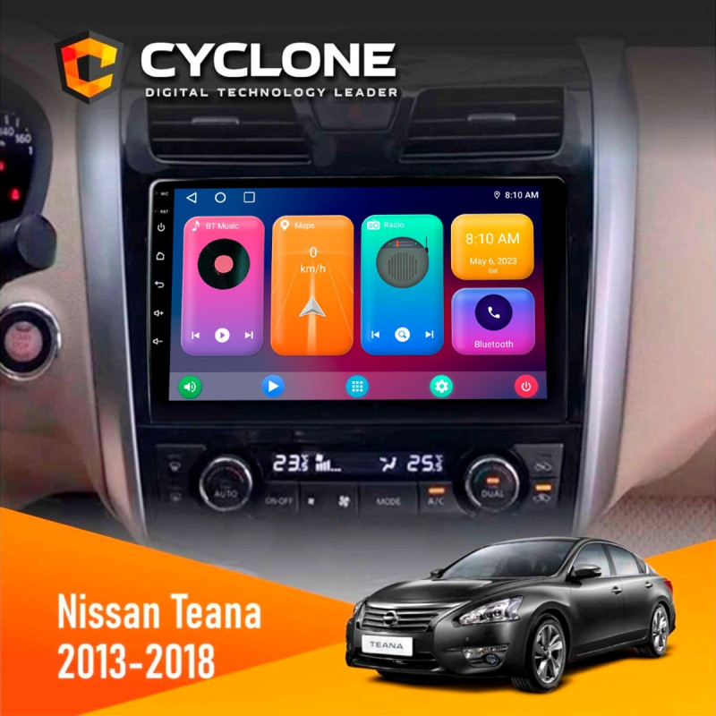 Штатна магнітола Nissan Teana 2013-2018 Cyclone C10-001 2x32 CPL
