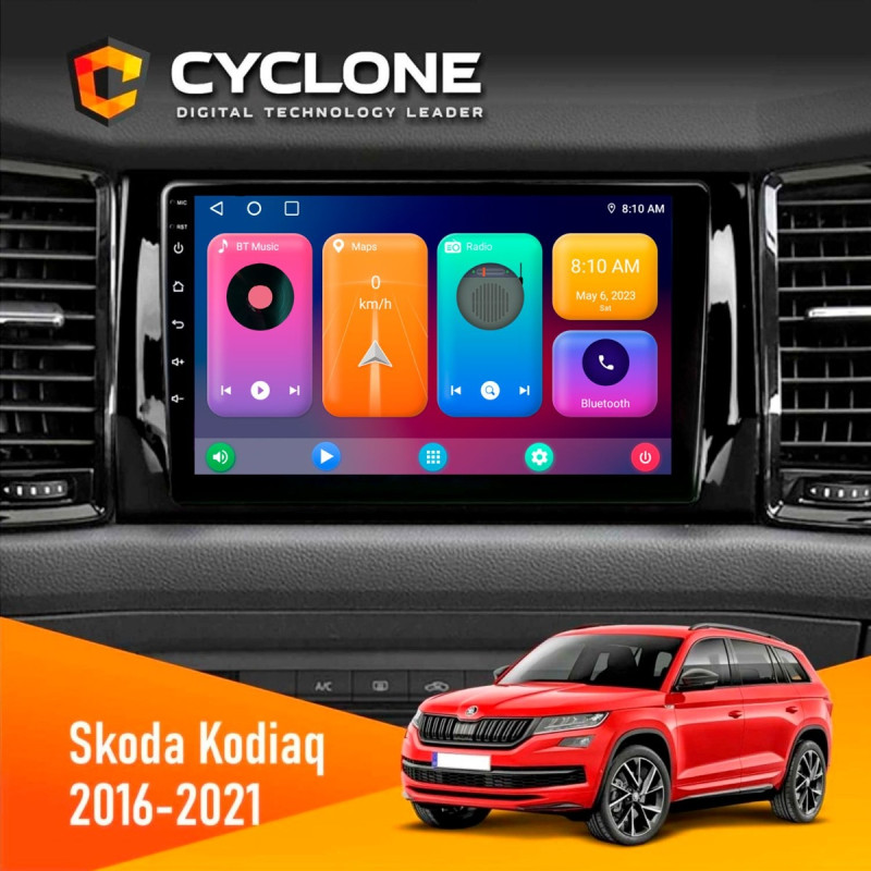 Штатна магнітола Skoda Kodiaq 2016-2021 Cyclone C10-001 2x32 CPL