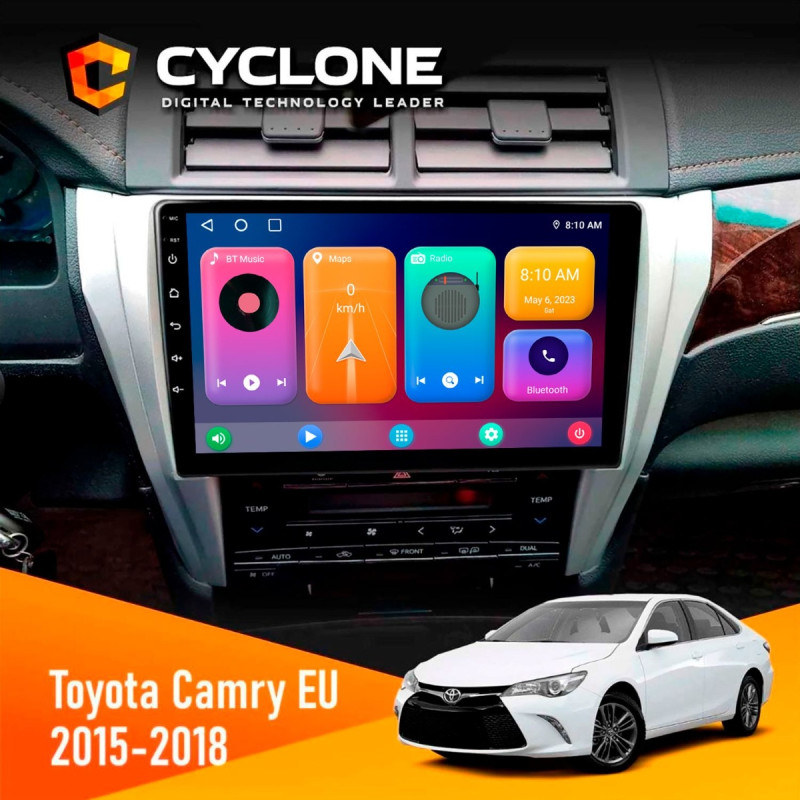 Штатна магнітола Toyota Camry 2015-2018 Cyclone C10-001 2x32 CPL