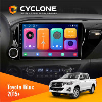 Штатна магнітола Toyota Hilux 2015+ Cyclone C10-001 2x32 CPL