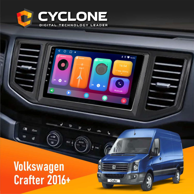Штатна магнітола Volkswagen Crafter 2016+ Cyclone C10-001 2x32 CPL