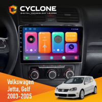 Штатна магнітола Volkswagen Golf 2003-2008 Climate Cyclone C10-001 2x32 CPL