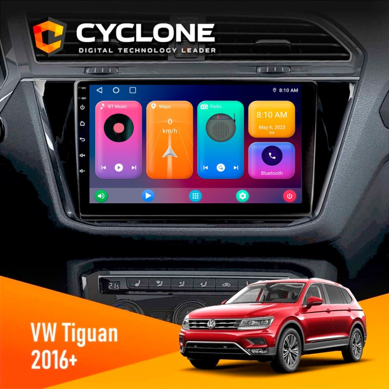 Штатна магнітола Volkswagen Tiguan 2016+ Cyclone C10-001 2x32 CPL