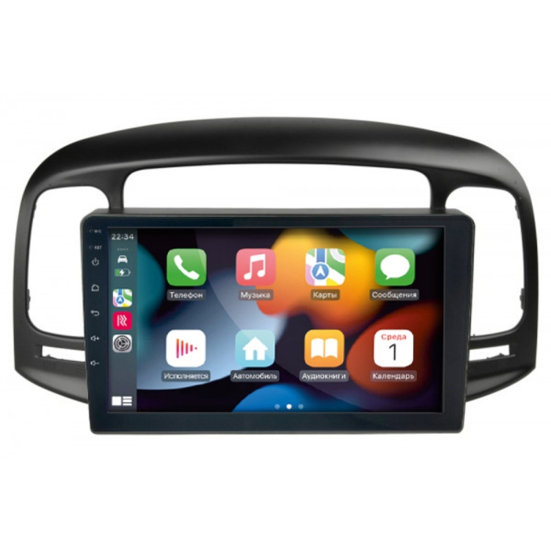 Штатна магнітола Hyundai Accent 2006-2012 Black Decker D9-007 4x64 DSP 360 4G