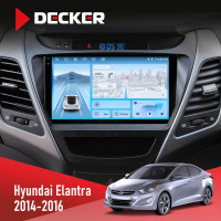 Штатна магнітола Hyundai Elantra 2014-2016 2 Decker D9-010 6x128, DSP, 4G, 2K