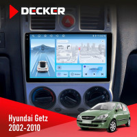 Штатна магнітола Hyundai Getz 2002-2010 Decker D9-010 6x128, DSP, 4G, 2K
