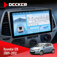 Штатна магнітола Hyundai i20 2009-2012 Decker D9-010 6x128, DSP, 4G, 2K