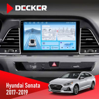 Штатна магнітола Hyundai Sonata 2017-2019 CAN Decker D9-010 6x128, DSP, 4G, 2K