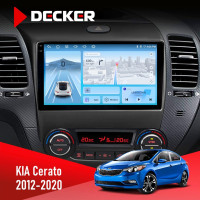 Штатна магнітола KIA Cerato 2012-2020 Decker D9-010 6x128, DSP, 4G, 2K