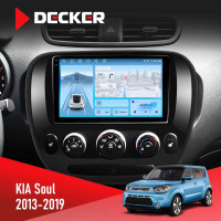 Штатна магнітола KIA Soul 2013-2019 Conditioner Decker D9-010 6x128, DSP, 4G, 2K