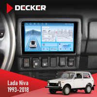 Штатна магнітола Lada Niva 1993-2018 Decker D9-010 6x128, DSP, 4G, 2K