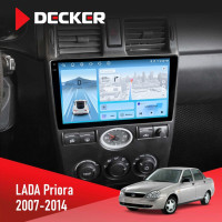 Штатна магнітола Lada Priora 2007-2014 Decker D9-010 6x128, DSP, 4G, 2K