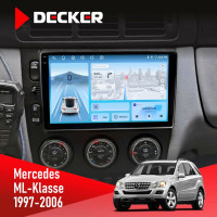 Штатна магнітола Mercedes-Benz ML-Class (W163) 1997-2006 AMP Decker D9-010 6x128, DSP, 4G, 2K