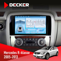 Штатна магнітола Mercedes-Benz R-Class (W251) 2005-2013 Decker D9-010 6x128, DSP, 4G, 2K