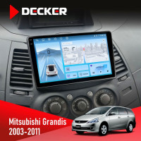 Штатна магнітола Mitsubishi Grandis 2003-2011 Decker D9-010 6x128, DSP, 4G, 2K