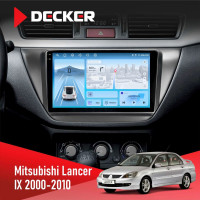 Штатна магнітола Mitsubishi Lancer 9 2000-2010 Black Decker D9-010 6x128, DSP, 4G, 2K