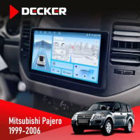Штатна магнітола Mitsubishi Pajero 1999-2006 Decker D9-010 6x128, DSP, 4G, 2K