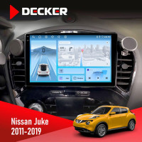 Штатна магнітола Nissan Juke 2011-2019 Decker D9-010 6x128, DSP, 4G, 2K