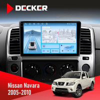 Штатна магнітола Nissan Navara (D40) 2005-2010 Decker D9-010 6x128, DSP, 4G, 2K