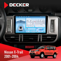 Штатна магнітола Nissan X-Trail 2001-2004 Decker D9-010 6x128, DSP, 4G, 2K
