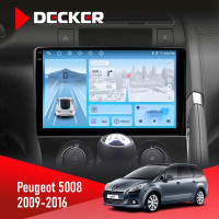 Штатна магнітола Peugeot (5008) 2009-2016 Decker D9-010 6x128, DSP, 4G, 2K