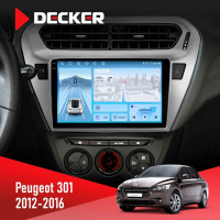 Штатна магнітола Peugeot 301 2012-2016 Decker D9-010 6x128, DSP, 4G, 2K