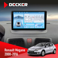 Штатна магнітола Renault Megane III 2008-2016 Decker D9-010 6x128, DSP, 4G, 2K
