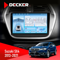 Штатна магнітола Suzuki SX4 2013-2021 Decker D9-010 6x128, DSP, 4G, 2K