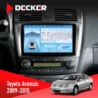 Штатна магнітола Toyota Avensis 2008-2015 Decker D9-010 6x128, DSP, 4G, 2K