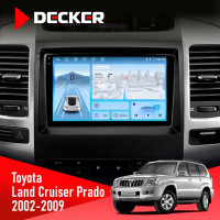 Штатна магнітола Toyota Land Cruiser Prado (120) 2002-2009 AMP Decker D9-010 6x128, DSP, 4G, 2K