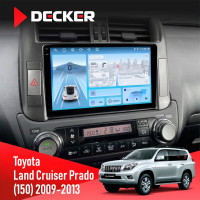 Штатна магнітола Toyota Land Cruiser Prado (150) 2009-2013 Decker D9-010 6x128, DSP, 4G, 2K