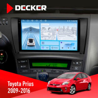 Штатна магнітола Toyota Prius 2009-2016 Decker D9-010 6x128, DSP, 4G, 2K