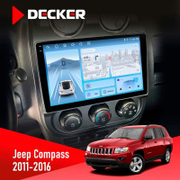 Штатна магнітола Jeep Compass, Patriot 2011-2016 Decker D10-010 6x128, DSP, 4G, 2K
