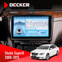 Штатна магнітола Skoda SuperB 2008-2015 Decker D10-010 6x128, DSP, 4G, 2K