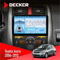 Штатна магнітола Toyota Auris 2006-2012 Decker D10-010 6x128, DSP, 4G, 2K