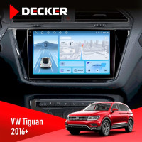 Штатна магнітола Volkswagen Tiguan 2016+ Decker D10-010 6x128, DSP, 4G, 2K