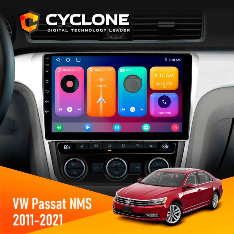 Штатна магнітола Volkswagen Passat NMS 2011-2021 Black Cyclone C10-001 2x32 CPL