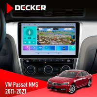 Штатна магнітола Volkswagen Passat NMS 2011-2021 Black Decker D10-009 4x64, DSP, 4G, 2k