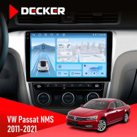 Штатна магнітола Volkswagen Passat NMS 2011-2021 Black Decker D10-010 6x128, DSP, 4G, 2K