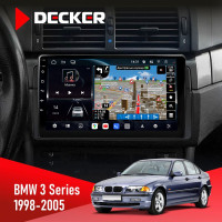 Штатна магнітола BMW 3 Series (E46) 1998-2005 Decker D9-011 4x64, DSP, 4G, 360