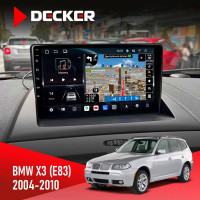 Штатна магнітола BMW X3 (E83) 2004-2010 Decker D9-011 4x64, DSP, 4G, 360