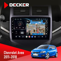 Штатна магнітола Chevrolet Aveo 2011-2018 Decker D9-011 4x64, DSP, 4G, 360