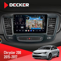 Штатна магнітола Chrysler 200 2015-2017 Decker D9-011 4x64, DSP, 4G, 360