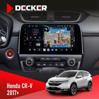 Штатна магнітола Honda CR-V 2007-2012 Decker D9-011 4x64, DSP, 4G, 360