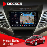 Штатна магнітола Hyundai Elantra 2006-2010 Decker D9-011 4x64, DSP, 4G, 360