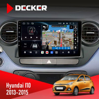 Штатна магнітола Hyundai i10 2008-2013 Decker D9-011 4x64, DSP, 4G, 360